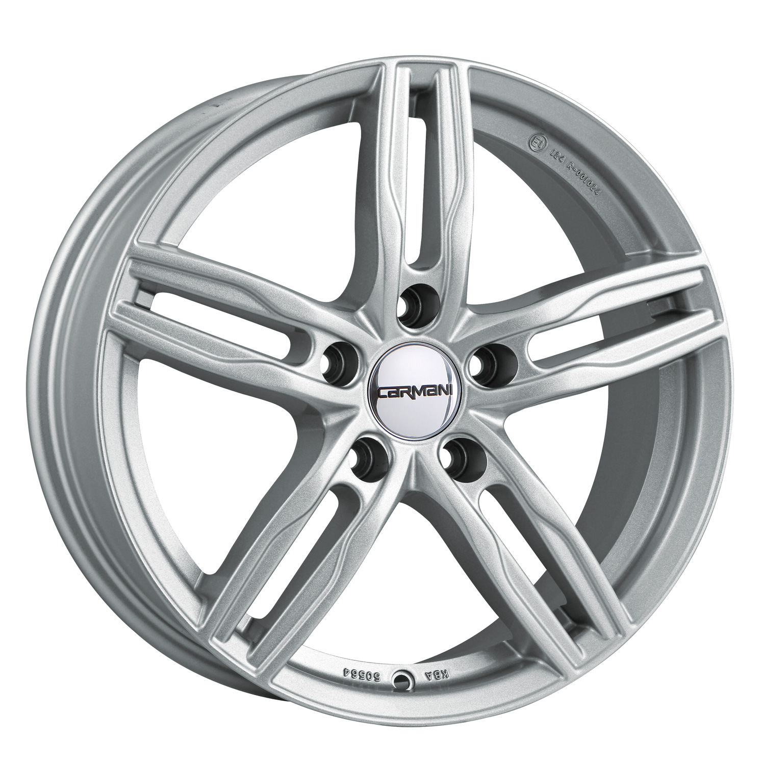 Carmani 14 Paul 7.5x17 ET52 5x112 17" Llanta kristall silber