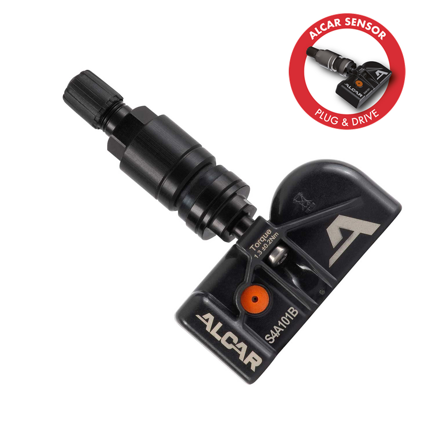 Alcar Plug&Drive TPMS Sensor de presión de neumáticos S5A106B negro para Hyundai Grand Santa Fe IONIQ IX20 Ioniq Ioniq 5 N Kona Santa Fe i20 i30