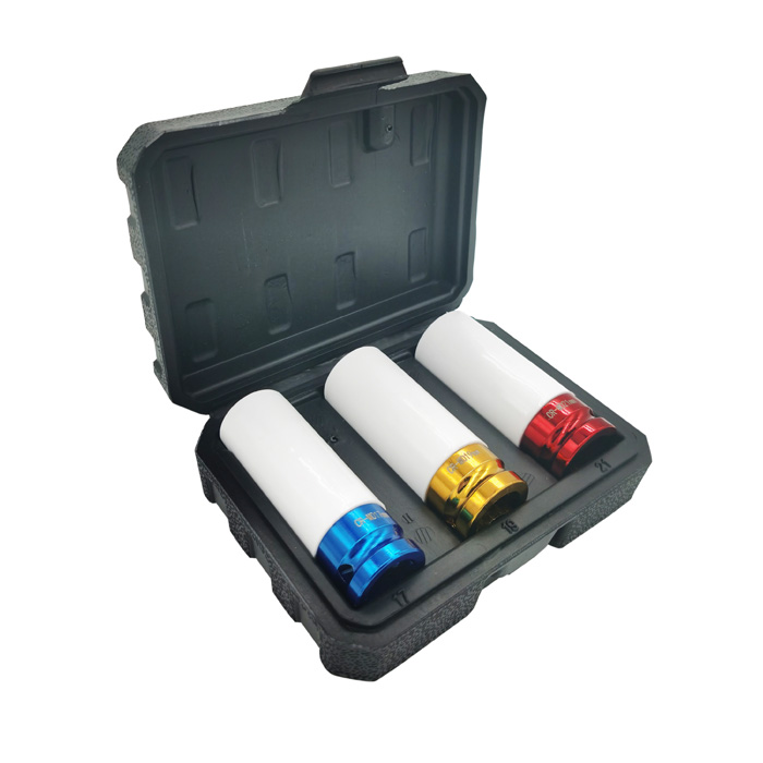 Juego de vasos para llave de impacto de 1/2 pulgada